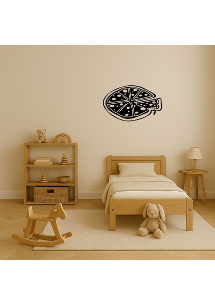 Büyük Pepperoni Pizza Dekoratif Mdf Tablo - BRNTEK2086-3977 modelleri