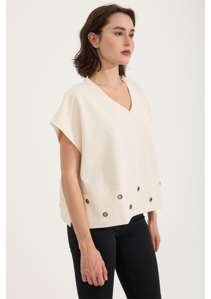 Etek Ucu Kuş Gözü Tshirt modelleri