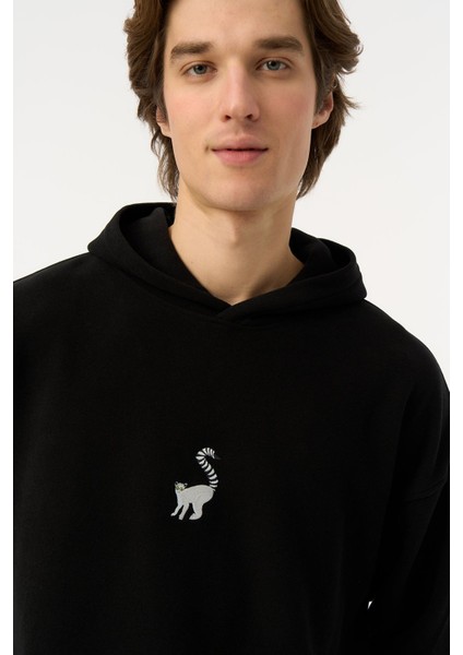 Lemur Supersoft Hoodie - Siyah