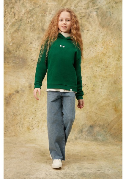 Chi & Chi Supersoft Çocuk Hoodie - Nefti Yeşil fırsatları