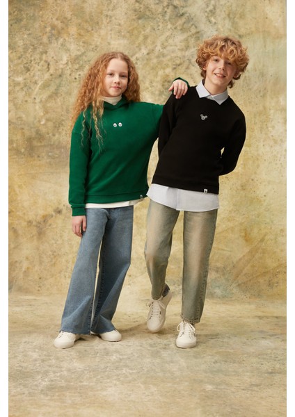 Chi & Chi Supersoft Çocuk Hoodie - Nefti Yeşil indirimleri