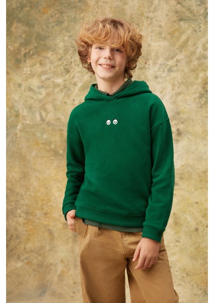 Chi & Chi Supersoft Çocuk Hoodie - Nefti Yeşil