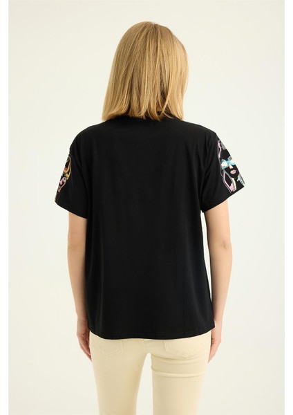 Kadın Baskılı Yuv Tshirt indirimleri