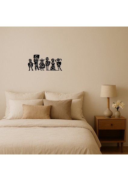 Öğrenciler Öğreniyor Mdf Dekoratif Tablolar - BRNTEK7757-8908