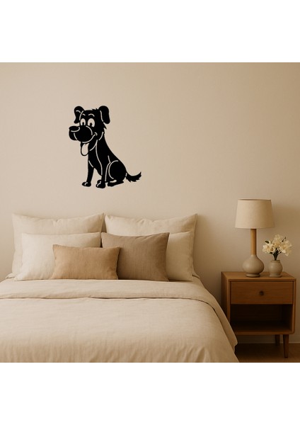 Dili Dışarıda Köpek Dekoratif Mdf Tablo - BRNTEK6684-4773