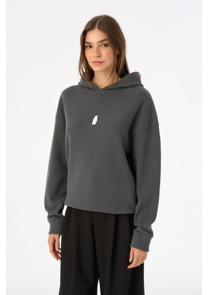 Imparator Penguen Supersoft Hoodie - Antrasit