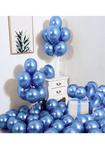 Büyük Boy 28 cm Metalik Balon Yüksek Kalite 20 Adet