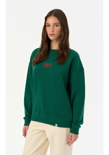 Bozayı Supersoft Sweatshirt - Nefti Yeşil modelleri