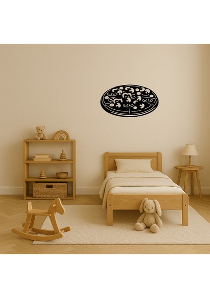 Zeytin ve Dolmalık Biberli Pizza Dekoratif Tablo - BRNTEK9979-2714 modelleri