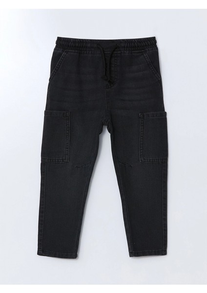 Lcw Kids Gri Beli Lastikli Erkek Çocuk Jogger Jean Pantolon