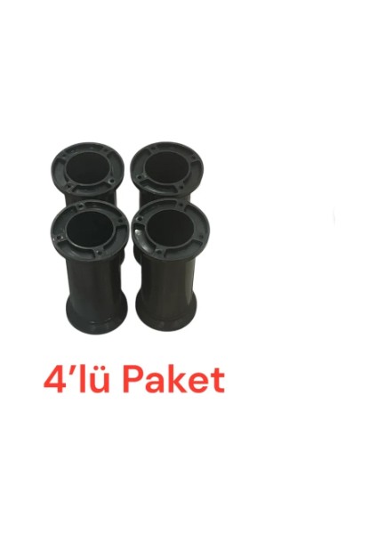 Elif Ayarlı Jumbo Ayak 6 cm Siyah - Mutfak Altı, Dolap Ayağı, Komodin, Baza, Kanepe Koltuk Ayağı, Gardırop Ayağı (4 Adet) fiyatları