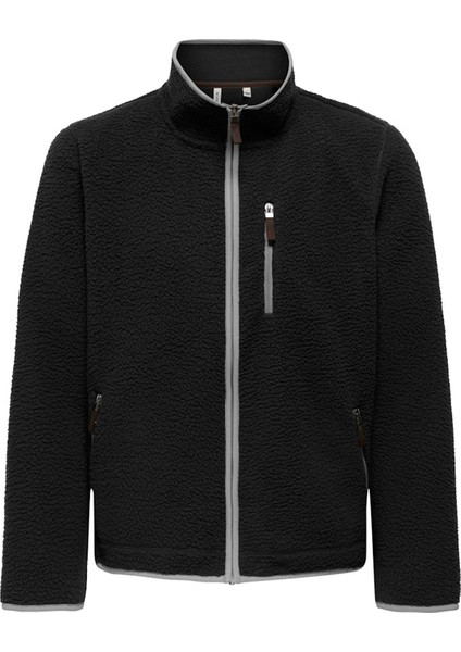 Onsseb Life Sherpa Siyah Erkek Softshell & Polar 22034094