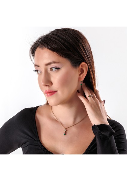 Tria Harmonisi Renkli Bakır El Yapımı Kristal Taşlı Kararma Yapmaz Kadın Yüzük Kutulu fiyatları