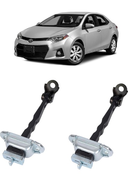 Toyota Corolla 2013 -2019 Uyumlu Ön Kapı Gergisi Sağ + Sol Takım 2 Adet 68610-02242