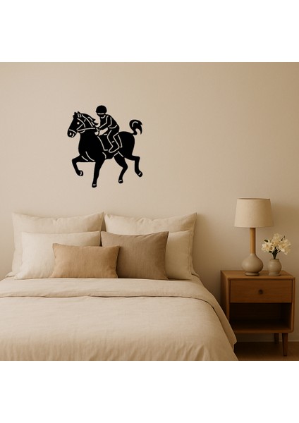 At Yarışı Emoji Dekoratif Tablo - BRNTEK4096-5603