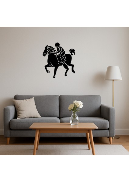 At Yarışı Emoji Dekoratif Tablo - BRNTEK4096-5603 fırsatları