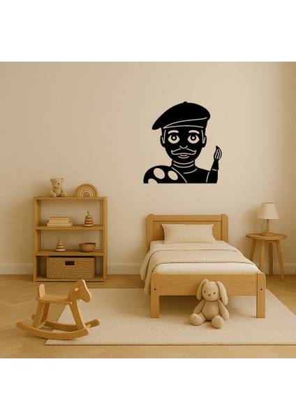 Sanatçı Adam Emoji Dekoratif Tablo - BRNTEK6997-9067 modelleri