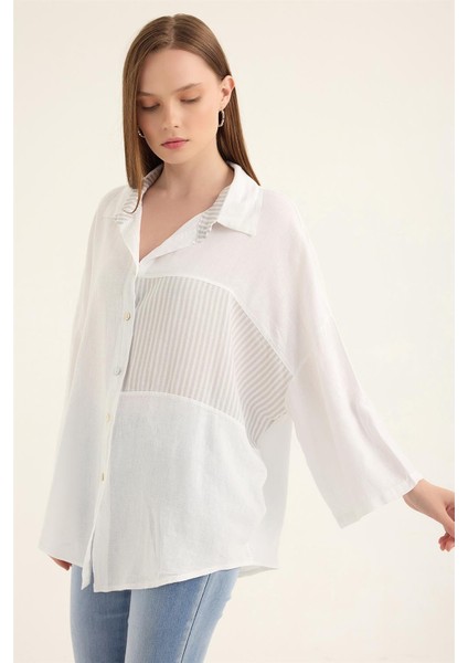 Keten Çizgli Gömlek fiyatları