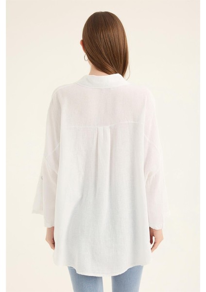 Keten Çizgli Gömlek indirimleri