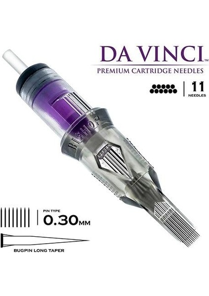 Davinci V2 | 1011 Mlt | Magnum Bugpin Long Taper Kartuş Dövme Iğnesi fiyatları