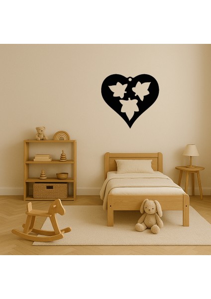 Kalp ve Yaprak Desenli Mdf Dekoratif Tablo - BRNTEK3323-2386 modelleri