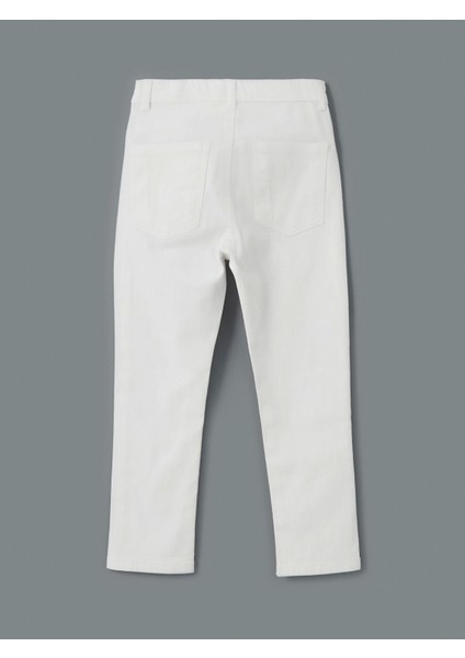 Lcw Kids Beyaz Beli Ayarlanabilir Erkek Çocuk Pantolon fiyatları