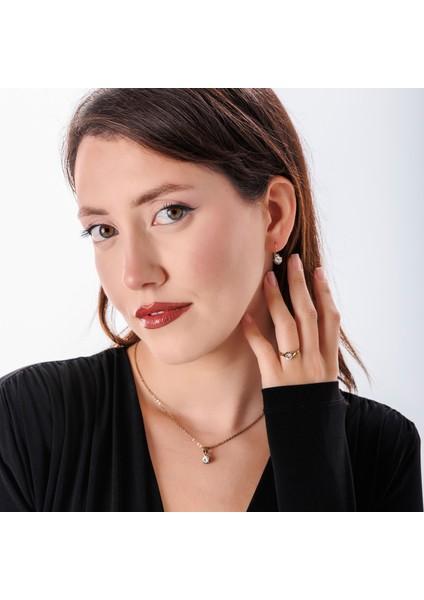 Klasik Güverseli Mini Tektaş Bakır El Yapımı Kristal Taşlı Kararma Yapmaz Kadın Yüzük Kutulu fiyatları