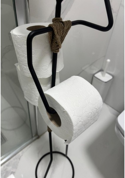 Dekoratif Tuvalet Kağıdı Askısı Insan Figürlü Raflı Tuvalet Kağıtlığı Yedekli Banyo Toparlayıcı modelleri