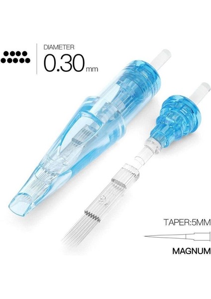 Cartridges - 1235 Rm-1 Round Magnum Long Taper - Kartuş Dövme İğnesi (10 Adet) fiyatları