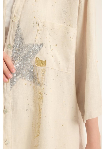 Payetli Yıldızlı Gömlek fırsatları