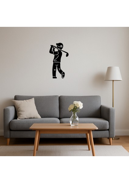Golfçü Figürlü Mdf Dekoratif Tablo - BRNTEK7222-7989 fırsatları