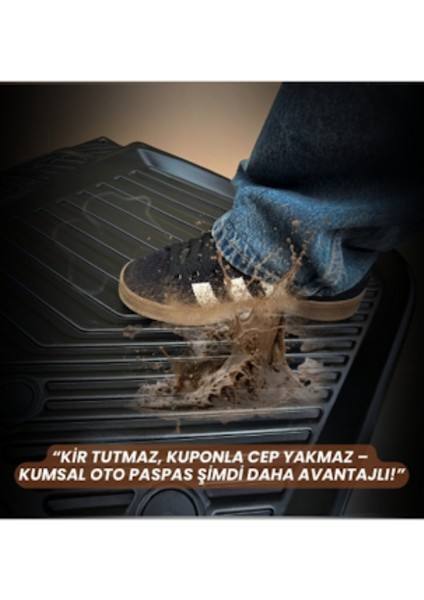 Fiat Pratico Panelvan 2010+ 3D Havuzlu Oto Paspas – Araca Özel Kauçuk Madde fırsatları