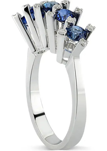 1,50 Karat Pırlanta Safir Yüzük fiyatları