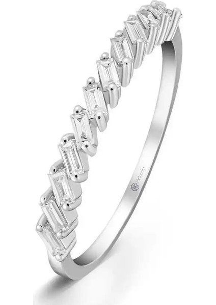 0,30 Karat Baget Pırlanta Yarımtur Yüzük fiyatları