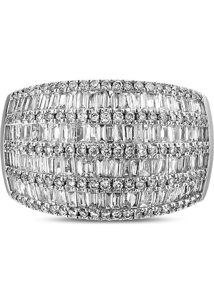 1,61 Karat Pırlanta Baget Yüzük