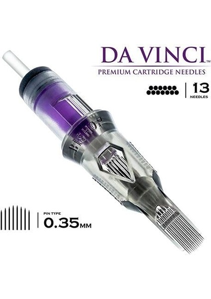 Davinci V2 | 1213 Cmlt | Curved Magnum Long Taper Kartuş Dövme İğnesi fiyatları