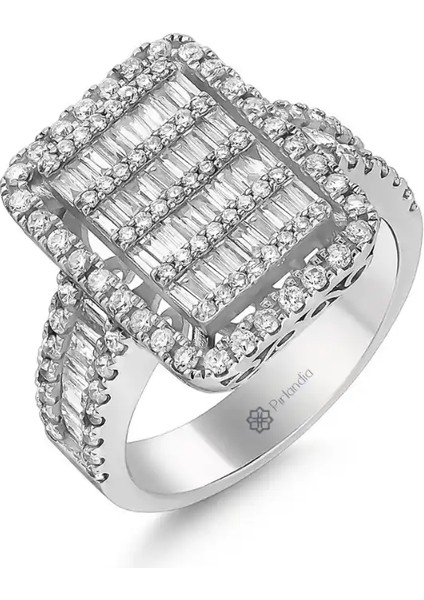 1,14 Karat Pırlanta Baget Yüzük fiyatları