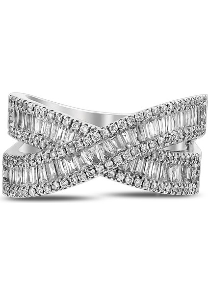 1,24 Karat Pırlanta Baget Yüzük