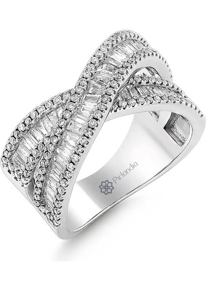 1,24 Karat Pırlanta Baget Yüzük fiyatları