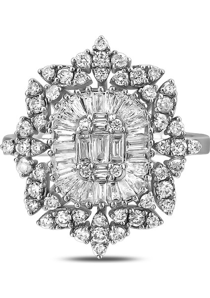 1,09 Karat Pırlanta Baget Yüzük