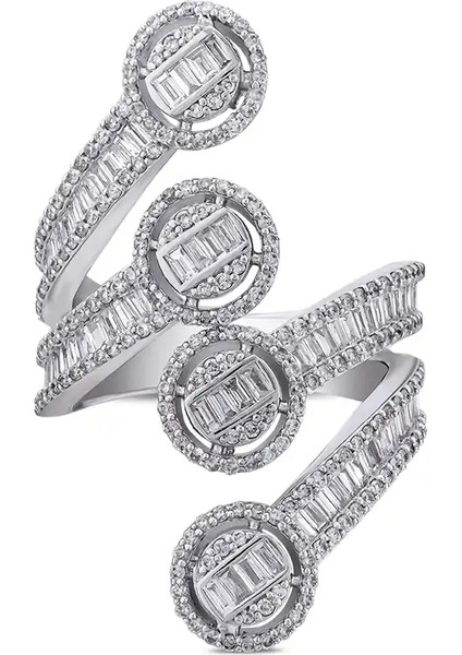 1,80 Karat Pırlanta Baget Yüzük