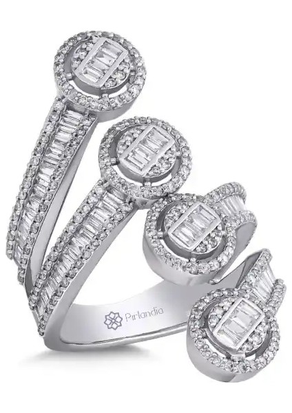 1,80 Karat Pırlanta Baget Yüzük fiyatları