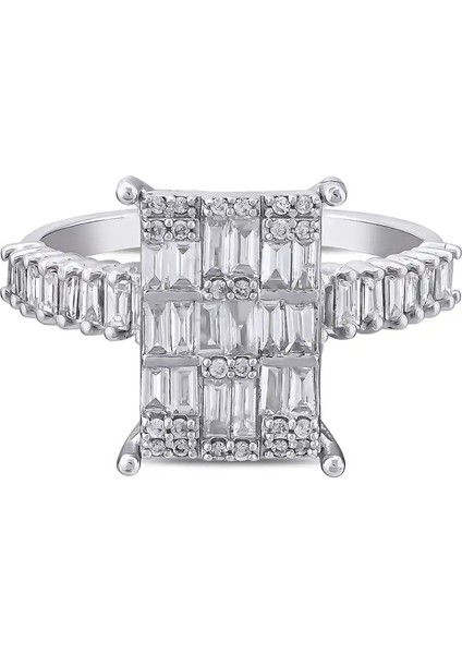 0,66 Karat Pırlanta Baget Yüzük