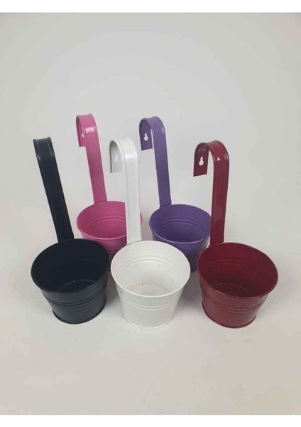 5'li Askılı Renkli Saksı