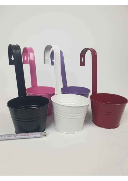 5'li Askılı Renkli Saksı modelleri