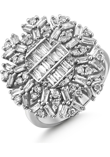 1,27 Karat Pırlanta Baget Yüzük fiyatları