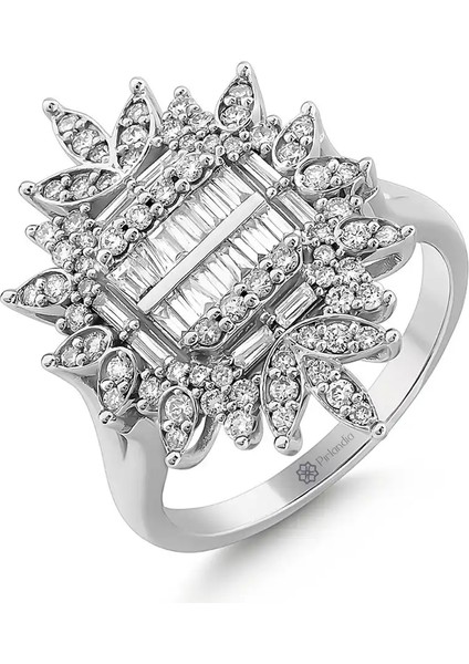 0,83 Karat Pırlanta Baget Yüzük fiyatları