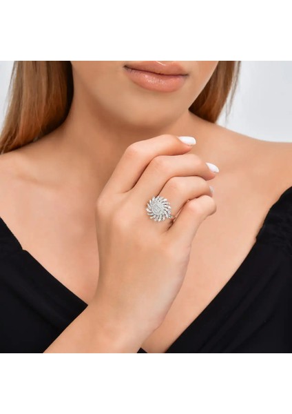 0,87 Karat Pırlanta Baget Yüzük modelleri