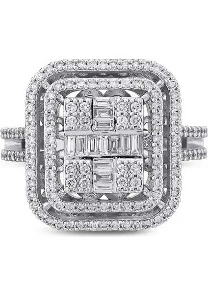 0,99 Karat Pırlanta Baget Yüzük