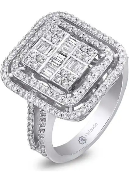 0,99 Karat Pırlanta Baget Yüzük fiyatları